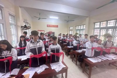 LỄ TRƯỞNG THÀNH ĐỘI CHO HỌC SINH LỚP 9 NĂM HỌC 2024 – 2025